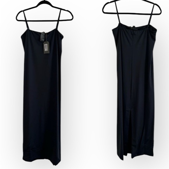 All Saints Charlie Midi dress in black size 10, New with tag - Picture 2 of 10